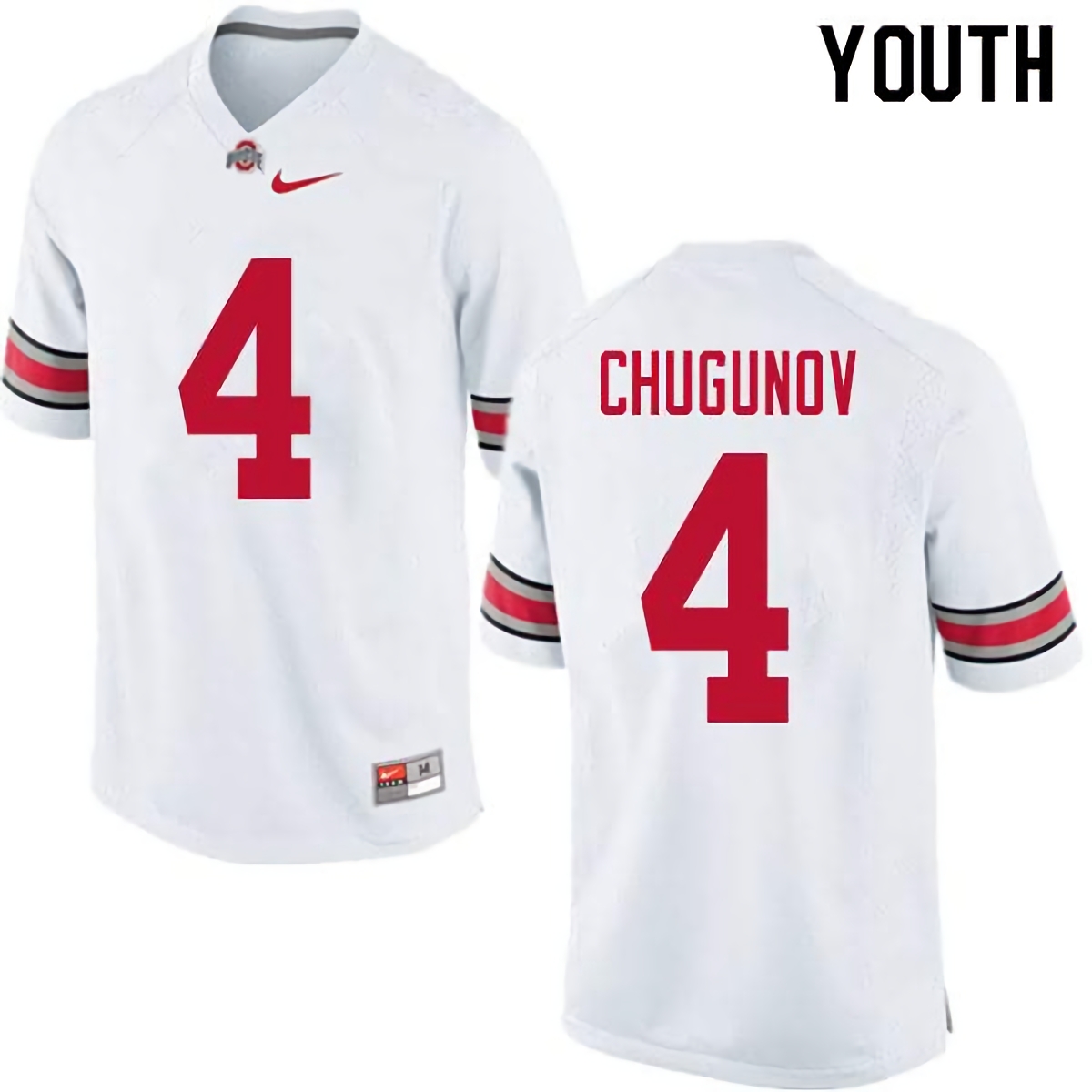 Chris Chugunov Ohio State Buckeyes Youth NCAA #4 Nike White College Stitched Football Jersey UQJ8456JI